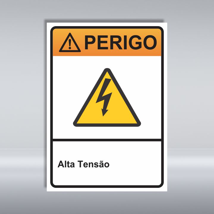 PLACA DE PERIGO | ALTA TENSÃO